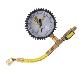 Refrigeration Nitrogen Pressure Gauge, Perfect for Pressure Testing in Conditioning Systems, Compatible with R134a, R22, R407C, R410A, R404A, R507, R422D, R32.