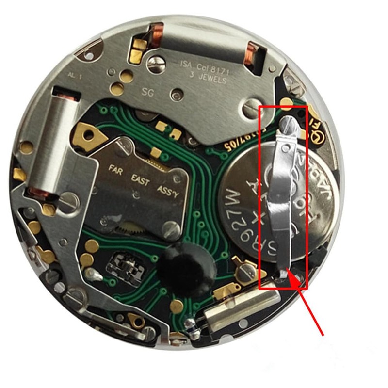 ZEZEFUFU Watch Battery Contact Clasp for ISA 8171 8172 8176