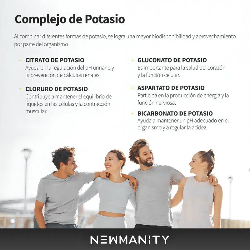 Potasio Ultra 120 Capsulas 5 En 1 - 5 Tipos