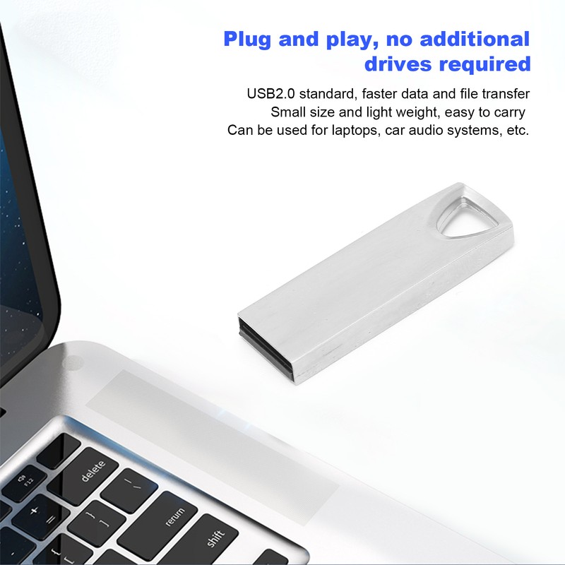 U Disk USB2.0 Mini Plugin Car Flash Disk with Clip