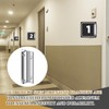 Zonon 10 Pack 4" Length Aluminum Corridor Sign Wall Brackets,