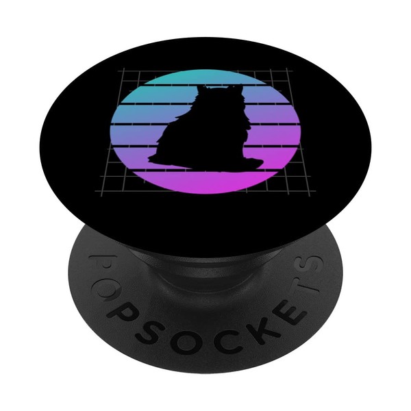Retro Pixie Bob Katzenliebhaber PopSockets mit austauschbarem PopGrip