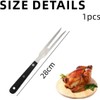 LATRAT 1 Piece Meat Serving Fork, Grill Fork, Stainless Steel