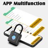 Pothunder Fingerprint Padlock, Smart Padlock, Locker Lock, Combination Lock, Fingerprint