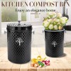 ARC Countertop Compost Bin Kitchen,Odor Resistant Indoor Compost Bin with
