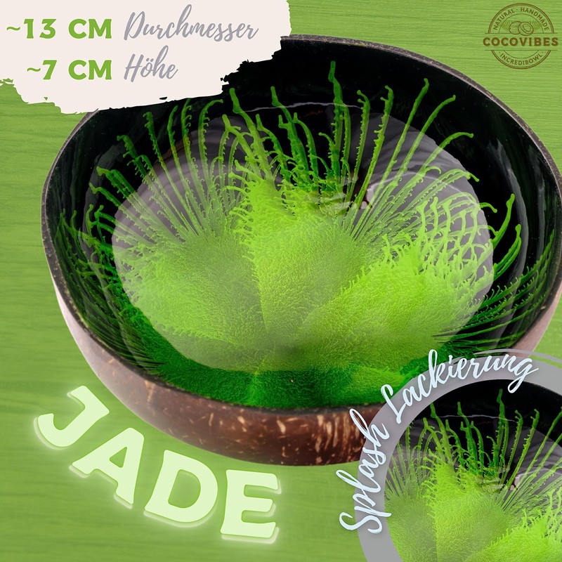 Cocovibes Coconut Bowl Buddha Bowl Lacquered Hand-Made and Environmentally Friendly