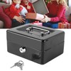 Fireproof Document Box with Key Lock, Secure Storage Box for