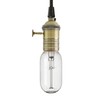 QWORK E26/E27 Lamp Socket, On/Off Vintage Rotary Turn Knob Lamp