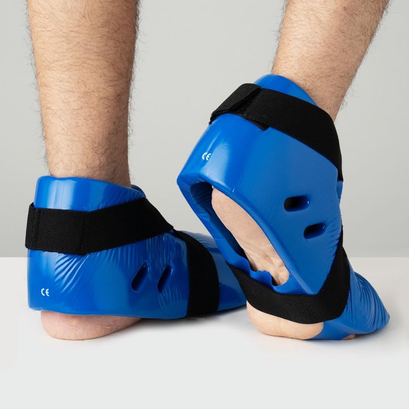 Blitz Dipped Foam Foot Guards - Blue - Small