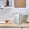 OKUMEYR Square Tinplate Coffee Storage Bucket with Lid Airtight Food