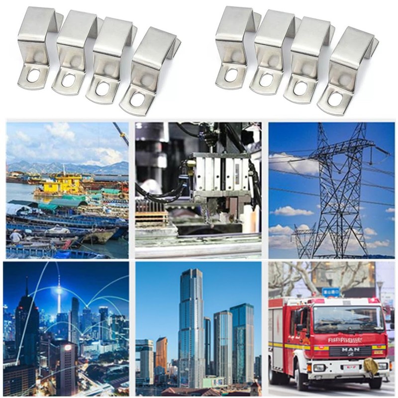 Granmagazz Pipe Support Hangers 6pcs Stainless Steel Pipe Support clamp