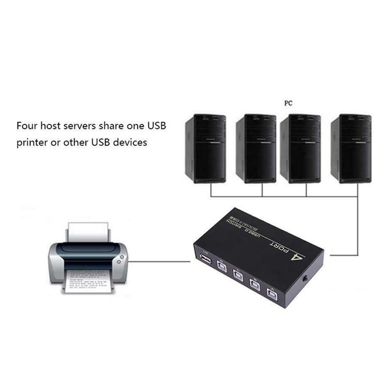 E06CS USB 2.0 Switch 4-Port - 4 in 1 Out