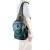 Vanlison - Mochila bandolera para hombre y mujer, color azul