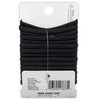 Scunci No-Damage Comfortable Black Hair Ties, Flat Design All-Day Hold,