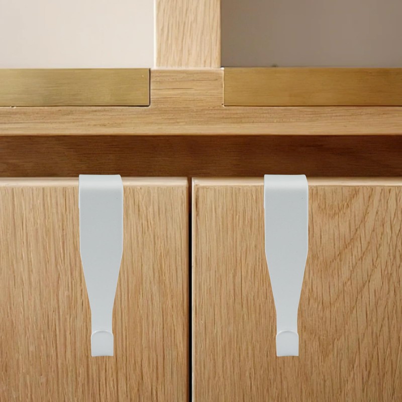 Cionyce Over Cabinet Door Hook, 4 Pack Carbon Steel Door