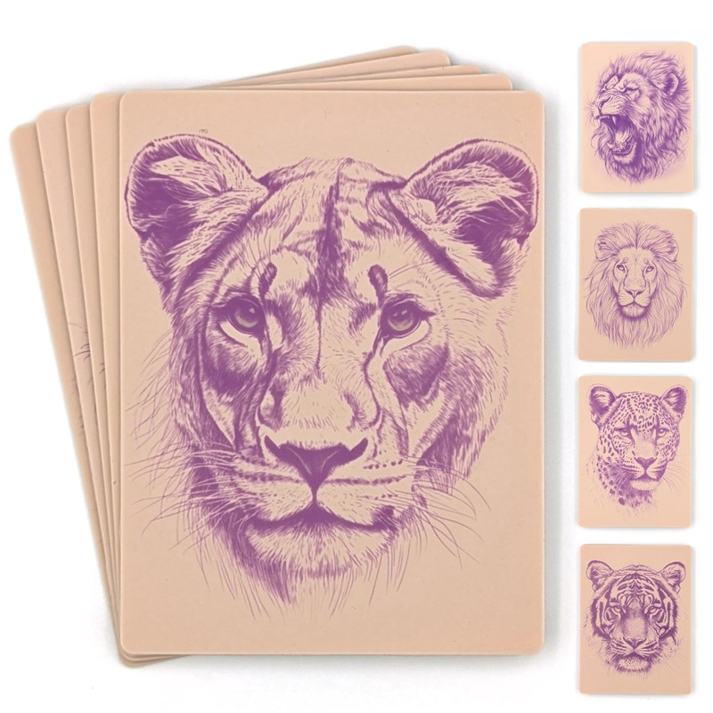 Pre-Printed Tattoo Practice Skins - 5 Pack | Pre-Printed Designs
