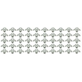 JSP Manufacturing Plastic Roof Ice Guard Snow Guard Snow Stops for Standing Seam Metal Roofing - Multi-Color/Multi-Pack Listing (50, Light Grey)