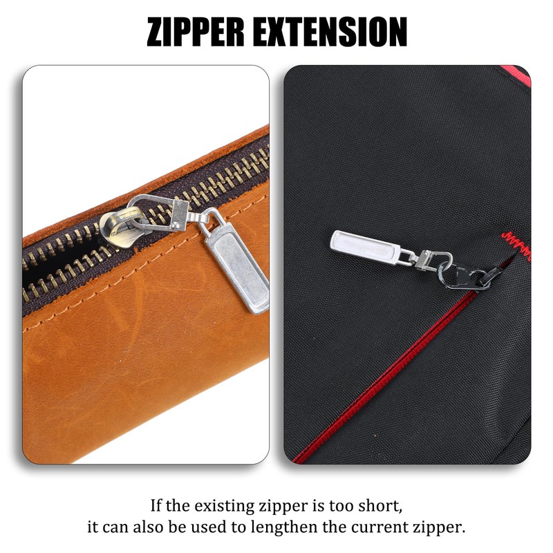 Detachable Zipper Pull Tabs, 8PCS Metal Zipper Pull Replacement for