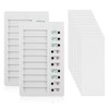 Pack of 2 Checklist Memo Plastic Board, Removable Reusable Memo