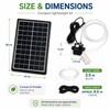6W Solar Fountain & Pond Pump Kit, 9V Submersible Water