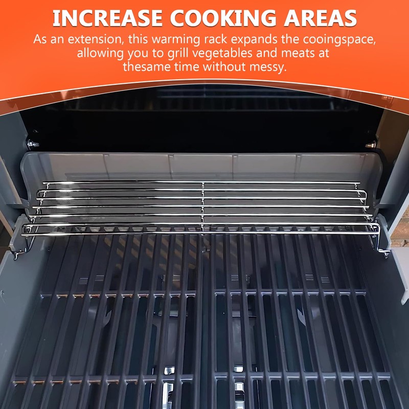 QuliMetal Stainless Steel Warming Rack for Weber Spirit 200 &