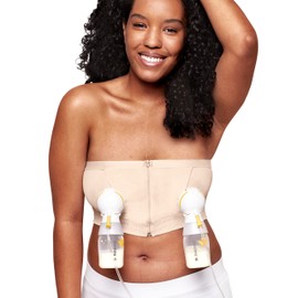 Medela Medela Hands-Free Pumping Bra for Comfortable Pumping with Adaptive Stretch Material for a Perfect Fit Chai M