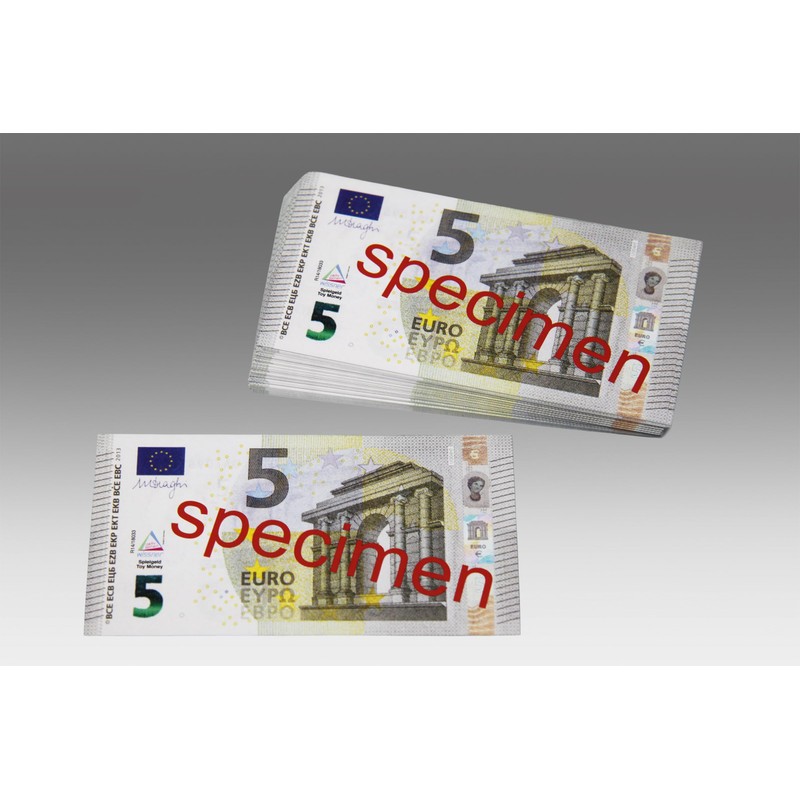 WISSNER active learning 100 Banknotes 5 Euro, In a Poly