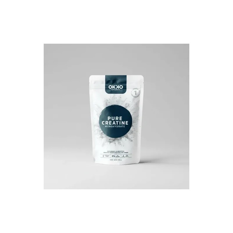 Creatina Monohidratada Pura Okko 150g Sin Sabor