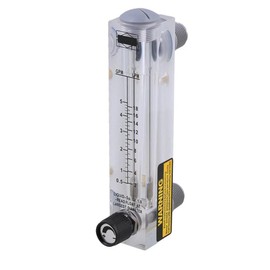 Plate Flow Meter, Acrylic Glass LZM-15T Liquid Flow Meter Tester Adjustable Flow Meter for Measuring Control G1/4 Inch G1/2 Inch (0.1-1 GPM & 0.5-4 LPM)