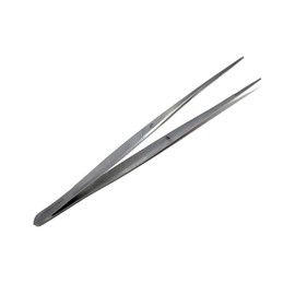 Lab Tweezers Dental Cotton Pliers Surgical Forceps For Detailed Work & General Purpose with Blunt Serrated Tips 6" Made of Stainless with Ridged Handle for Firm Grip