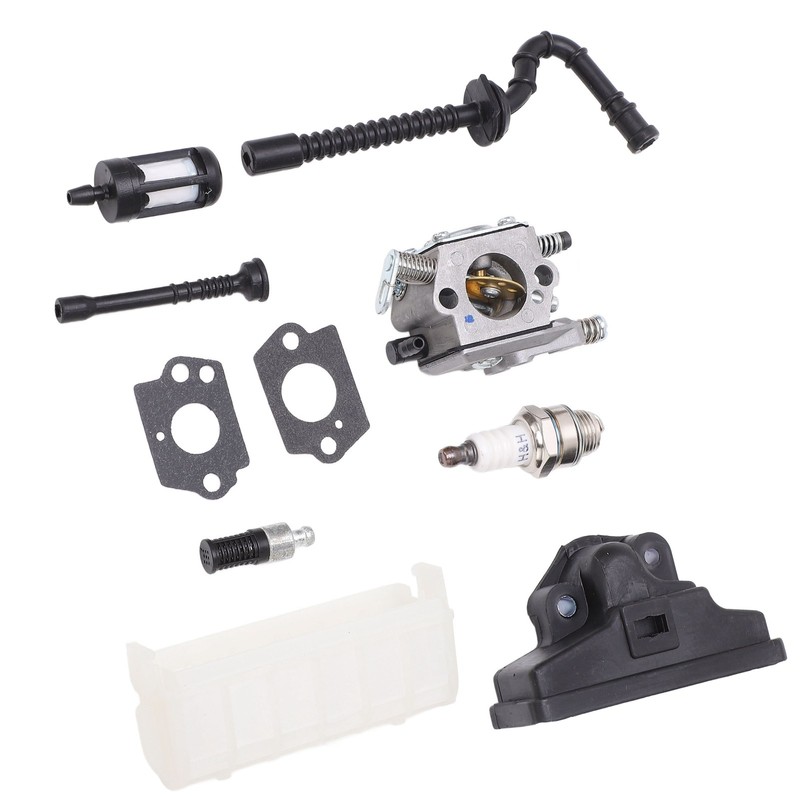 Carburetor Kit Strong Sparking Plug Air Filter Fuel Line Strainer