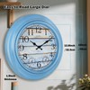 eYotto 18 Inch Large Indoor Outdoor Wall Clock Waterproof with