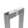 AQUALAVOS Shower Door Handle Stainless Steel Chrome Effect