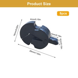 TUKEVA Violin Mute Rubber Violin Mute Rubber Mute Violin Mute Exercise Silencer Violin Mute Musical Instrument Accessories Violin Exercise Mute Rubber Silencer for Violin (Black)