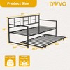 DWVO Twin Daybed with Trundle, Twin Size Day Bed Frame