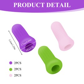 6Pcs Facial Cupping Gesicht Schröpfen Schröpfgläser Silikon Schröpfgläser Gesicht Wiederverwendbar Face Cupping für Augenmassage Hals Rücken Körper Cup Kit (Rosa,Lila,Grün)