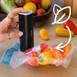 Huslog Electric Wireless Vacuum Pump for Vacuum Bags + 5 Bags