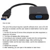 USB3.0 to VGA Converter 5Gbps HD 1080P Adapter Cable 15Pin