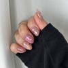 Pink Mental Heart Star Fondant Handmade Nail Tip, Paddy Tip