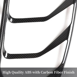 RT-TCZ Carbon Fiber Tail Light Lamp Cover Guard Trim Frame Bezels Decoration Accessories for Ford Mustang 2018-2023