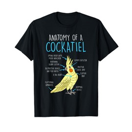 Anatomy of a cockatiel bird T-Shirt