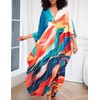 Bsubseach Plus Größe Kaftan Kleider für Frauen Badeanzug Cover Up