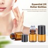 96 Pack Essential Oil Roller Bottles, Amber Glass Roller Bottles