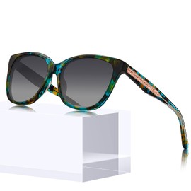 CARFIA Cateye Polarised Sunglasses for Womens UV400 Protection Retro Fashion Eyewear with Hand-crafted Acetate Frame for Outdoor Lifestyle