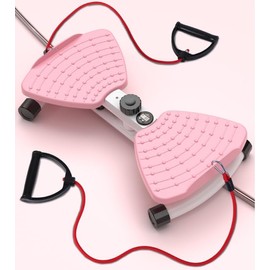 Waist Twisting Machine AB Twister Board Twist Fitness Tool Workout Equipment Twist Exercise Machines (Pink)
