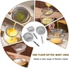 Double-Layer Fine Mesh Strainer, 4.7 Inch Stainless Steel Double Ear