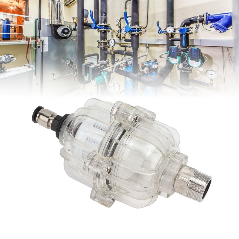 AD400 Transparent Air Compressor Filter 1/2in Oil Water Separator Automatic