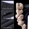Flygo Men's Winter Warm Active Fleece Joggers Pants Athletic Sherpa