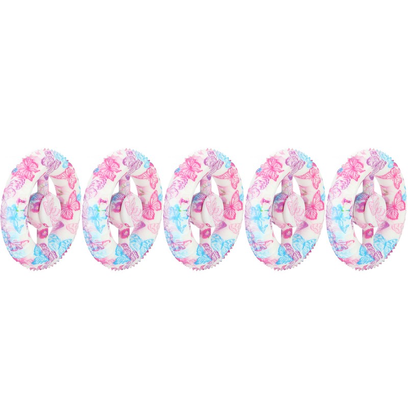 5PCS Round Hand Grip Ring Printed Silicone Fidget Toy Finger