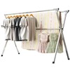URYAN 95 Inches Clothes Drying Rack, Heavy Duty Stainless Steel